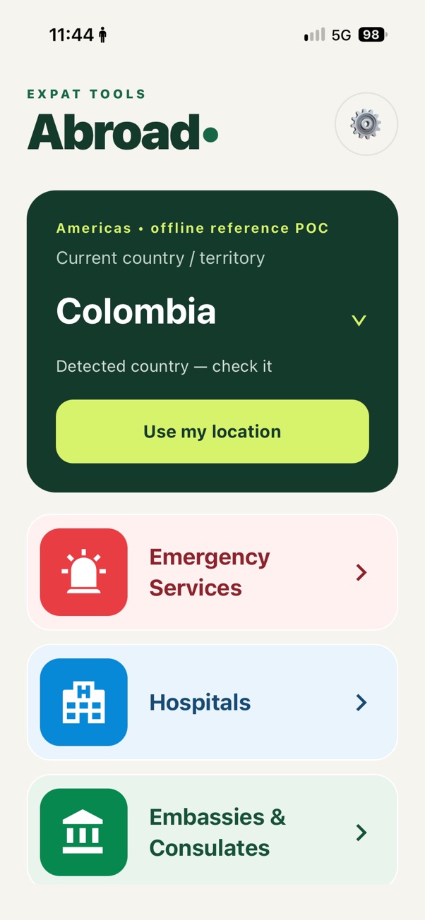 Inicio de Abroad para Colombia