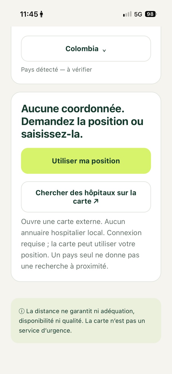 Guía de búsqueda de hospitales en francés