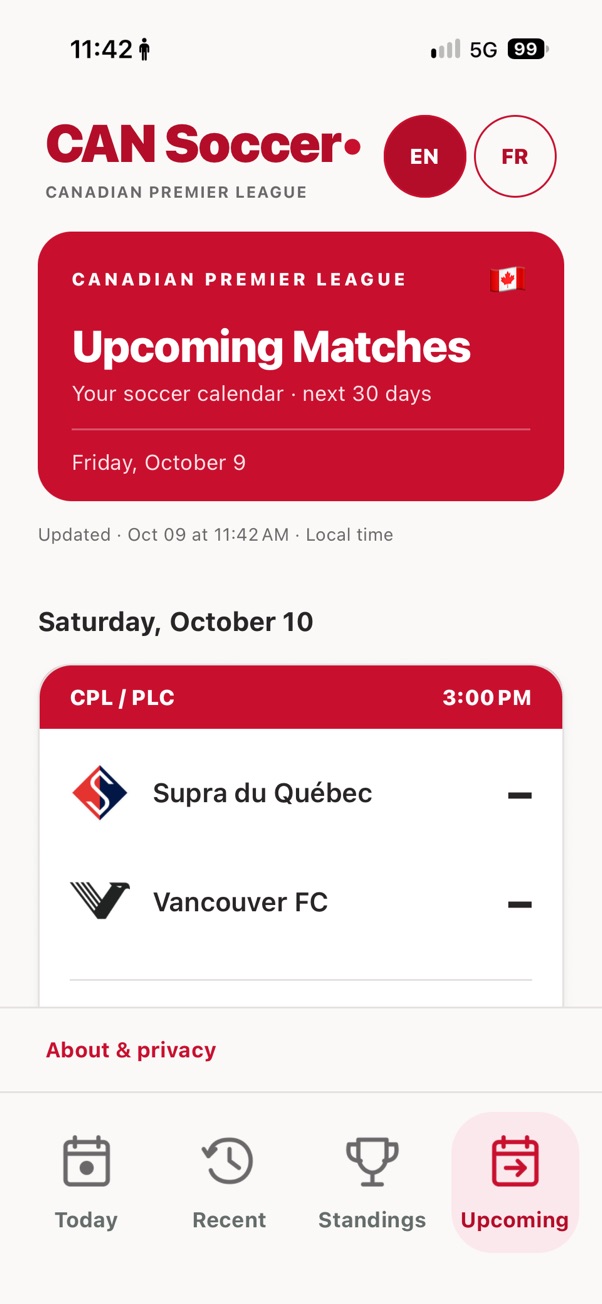 Upcoming CPL matches