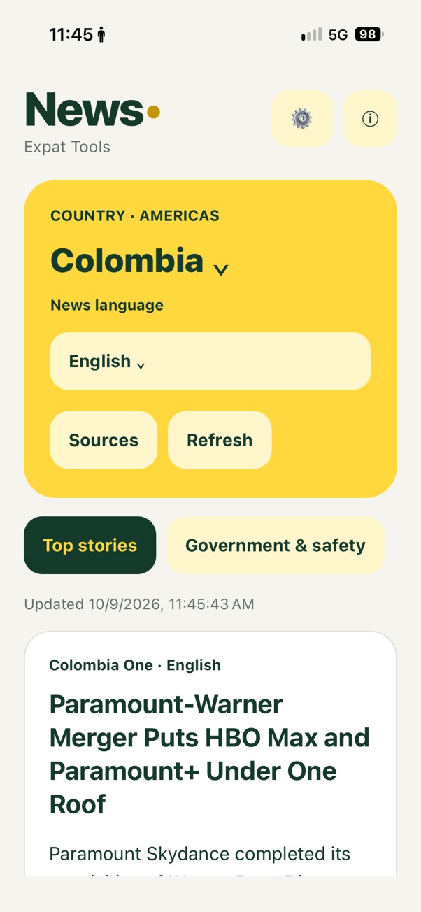 Noticias principales de Colombia