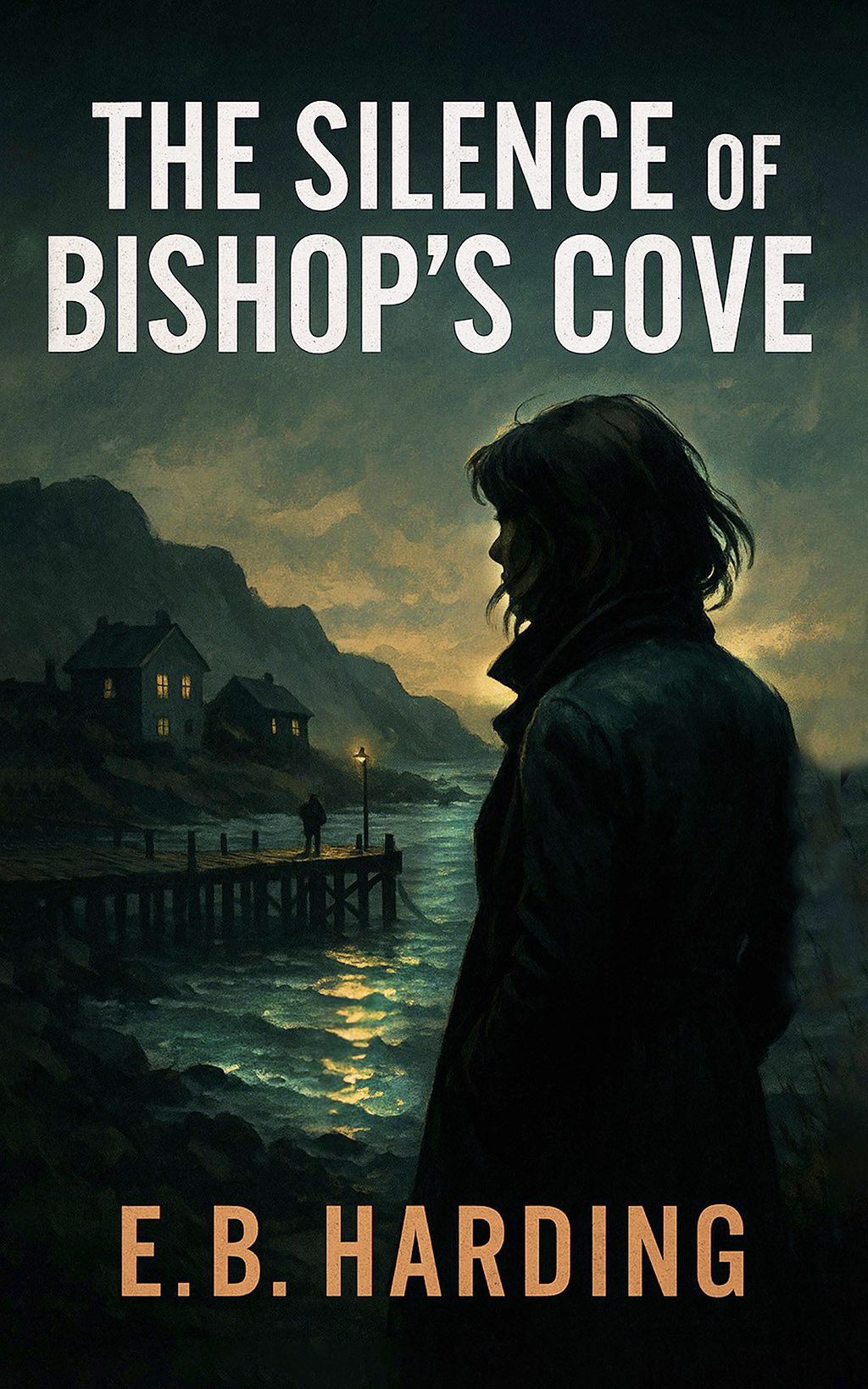 Book Cover of 'The Silence at Bishop's Cove' by E.B.Harding